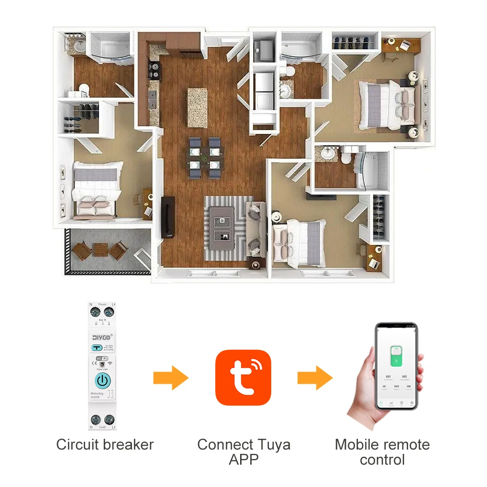 WiFi Smart Switch with Energy Monitoring and Protection Features