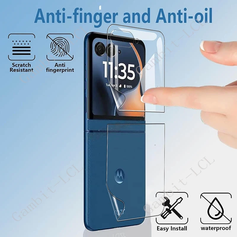 Versatile 3-in-1 Hydrogel Screen Protector Film