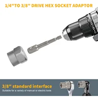 14 шт., набор головок для извлечения гаек и болтов, инструмент для ремонта автомобиля, набор ударных головок 6,35-19 мм, стальные ручные инструменты Cr-Mo — изображение 3