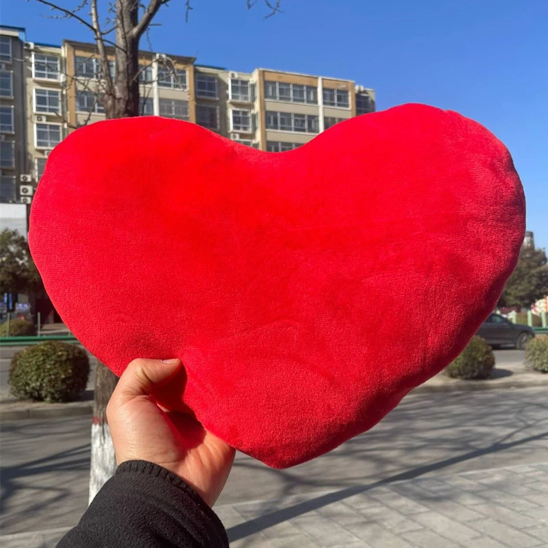 15/20/30cm Cute Heart Shaped Plush Pillow Soft Sleeping Pillow Living Room Decor Valentine Day Gifts Comfortable Sofa Cushion 3