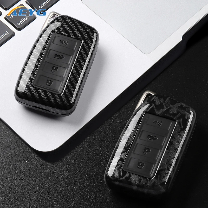 Premium Carbon Fiber Car Key Case Cover