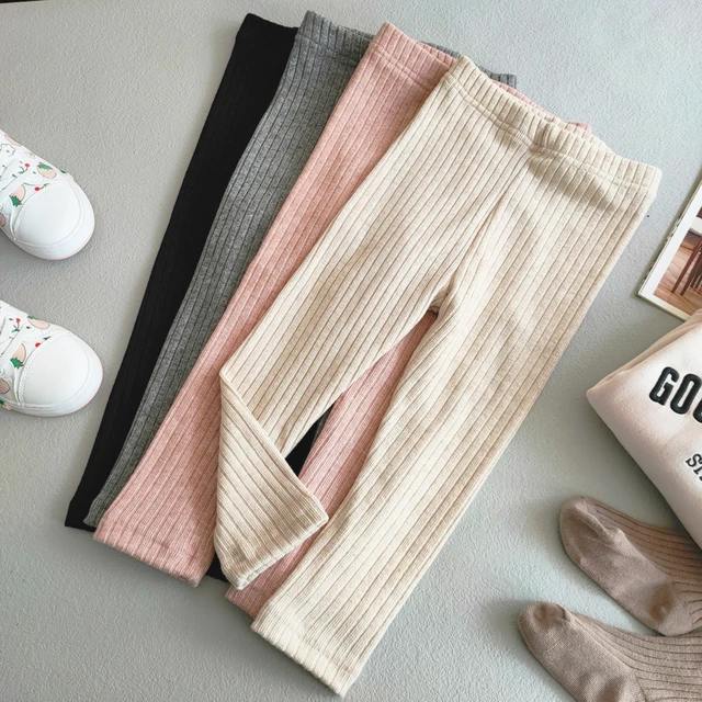 Einfarbige Leggings für Mädchen