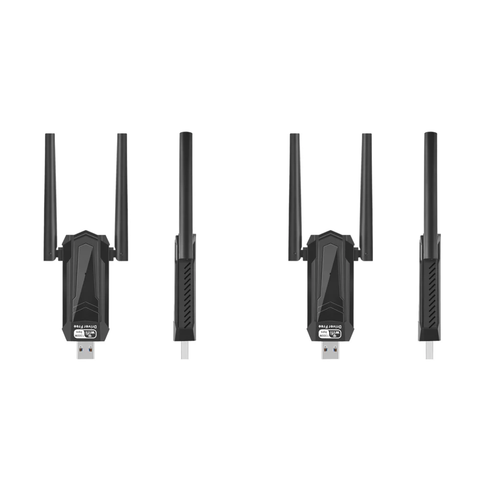 듀얼 밴드 USB 와이파이 어댑터, 데스크톱 윈도우 XP, 비스타, 11/10, 1300Mbps, 2.4, 5Ghz