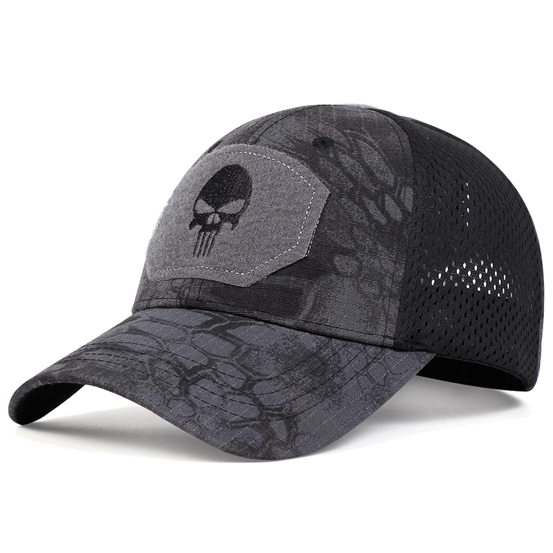 Baseball caps Unisex Skull Embroidery Lable Breathable Baseball Caps Spring and Autumn Outdoor Adjustable Casual Hat Sunscreen Hat