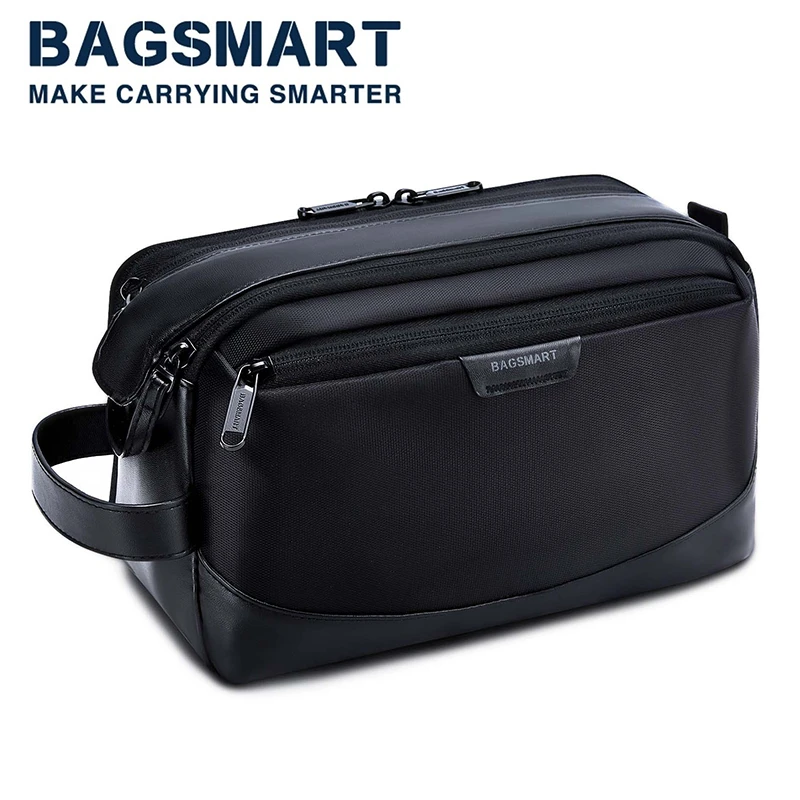 Toiletry Bag for Men BAGSMART Large Travel Toiletry Organizer Dopp Kit