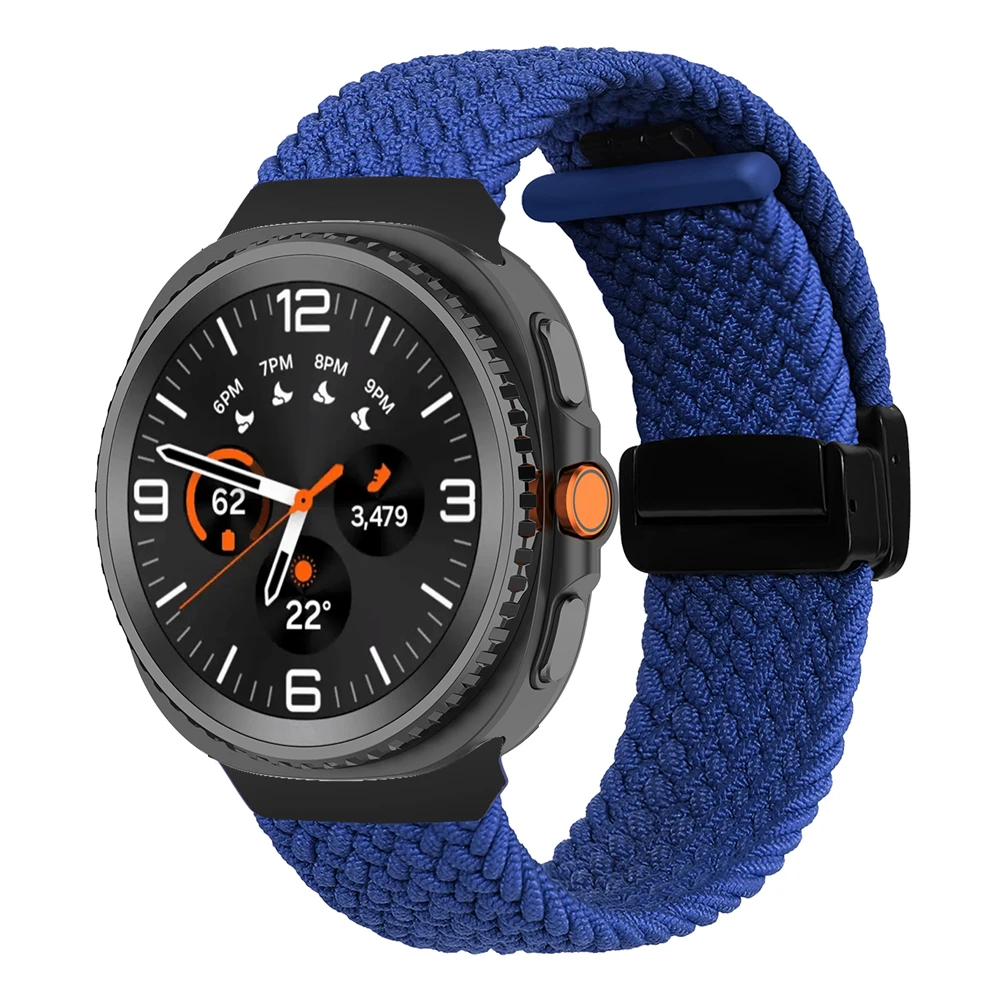 Magnetic Nylon Braided Sports Bracelet Strap - Enhanced Design