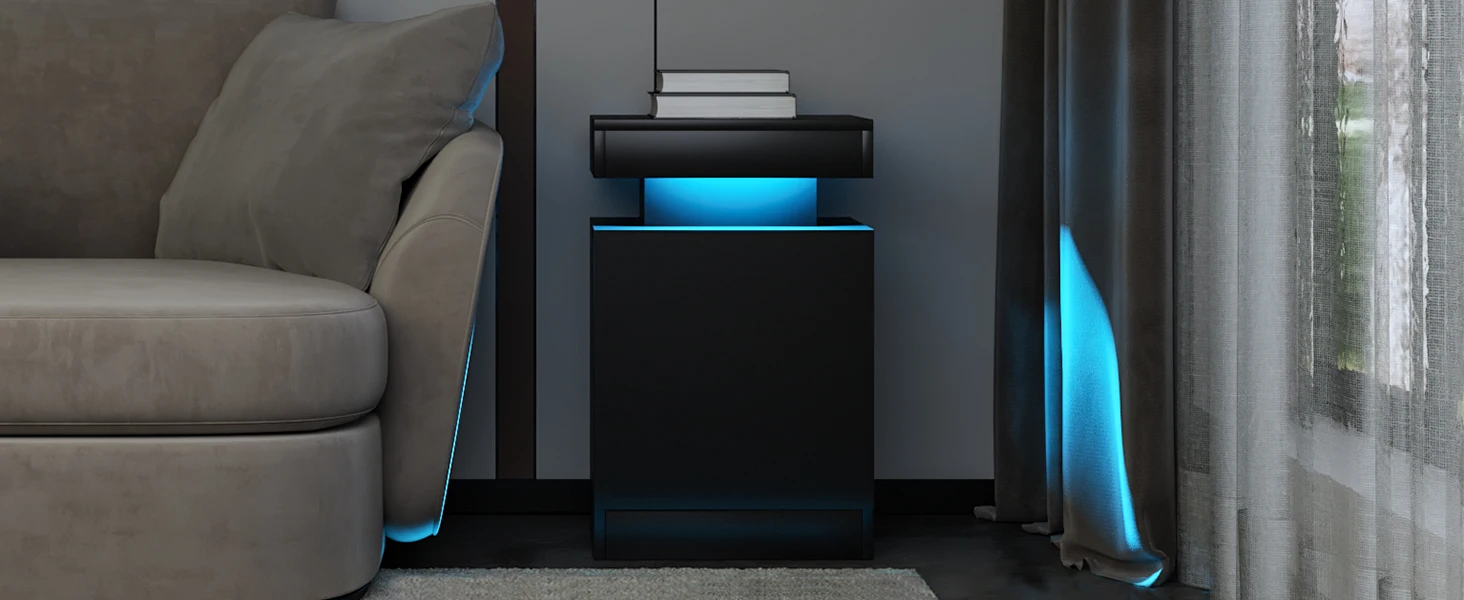 BLACK NIGHTSTAND