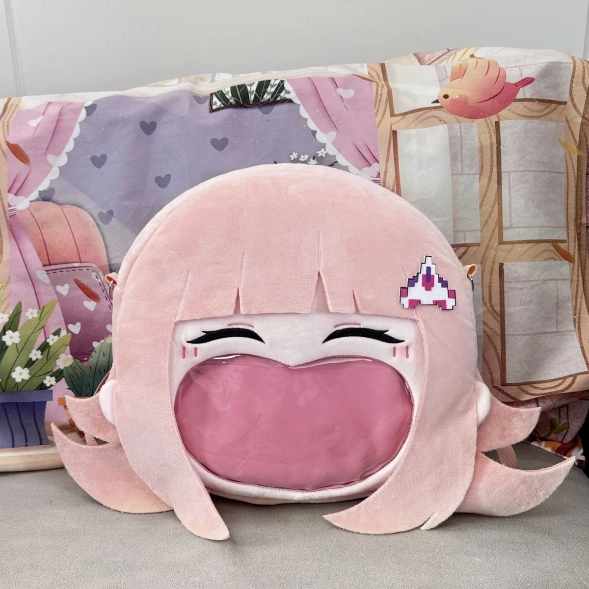 Danganronpa Chiaki Nanami Plush Itabag Cosplay Anime ita Backpack