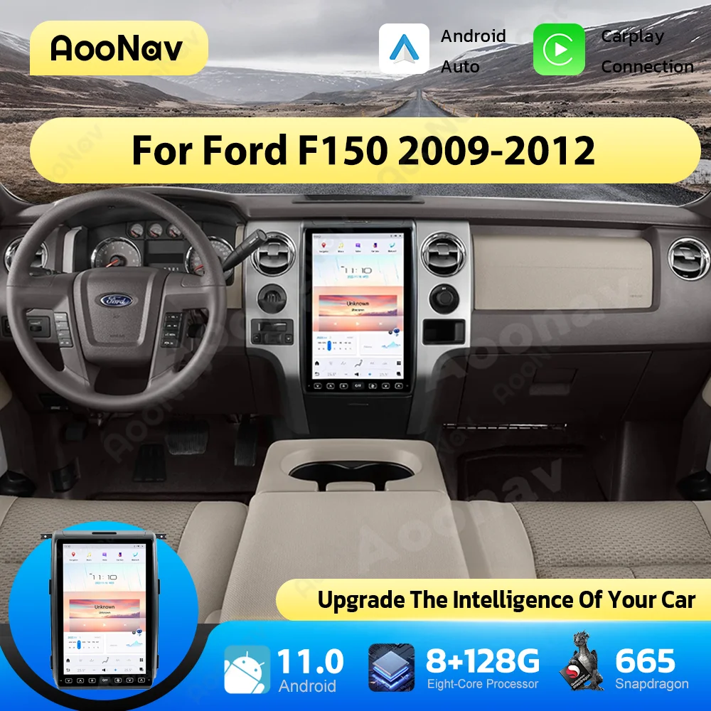 

14.4 inch Car Radio For Ford f150 2009-2012 Carplay GPS Navigation Multimedia Stereo Video Player Head Unit Touch Screen