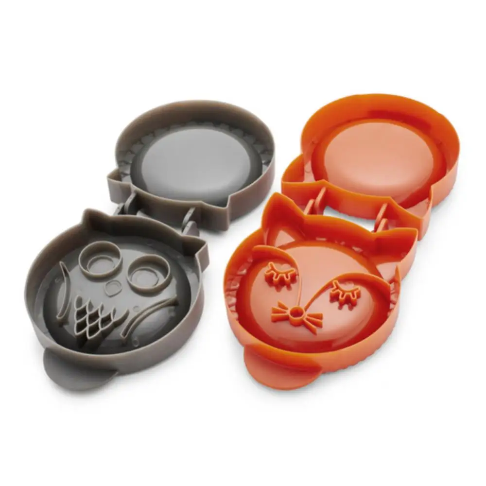 Plastic Fox Owl Shapes Hand Pie Maker Dough Presser Lattice Pie Top Cutter Molds Baking Pastry Tool Kitchen Accessories