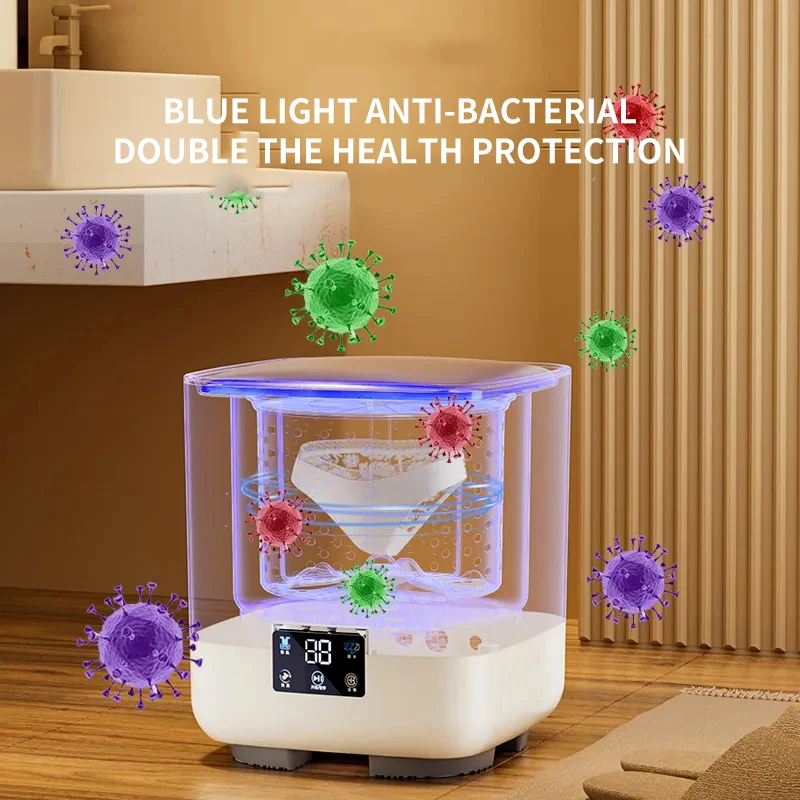 Mini washing machine fully automatic household small integrated machine dedicated cleaning machine for underwear and socks mini washing machine