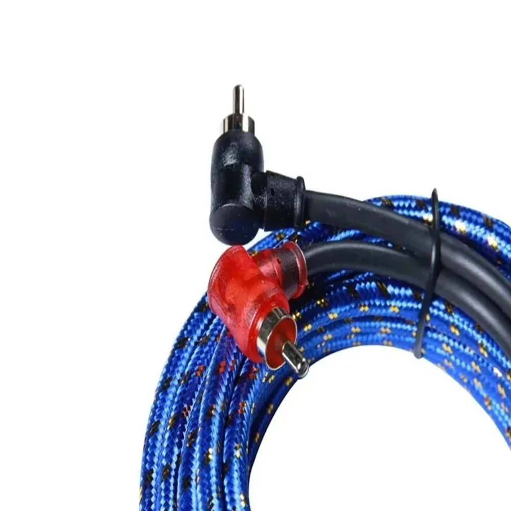 Premium Pure Copper Audio Cable for Subwoofer and Amplifier Systems - 2 RCA to 2 RCA (Available in 1/2/3/5m Lengths)