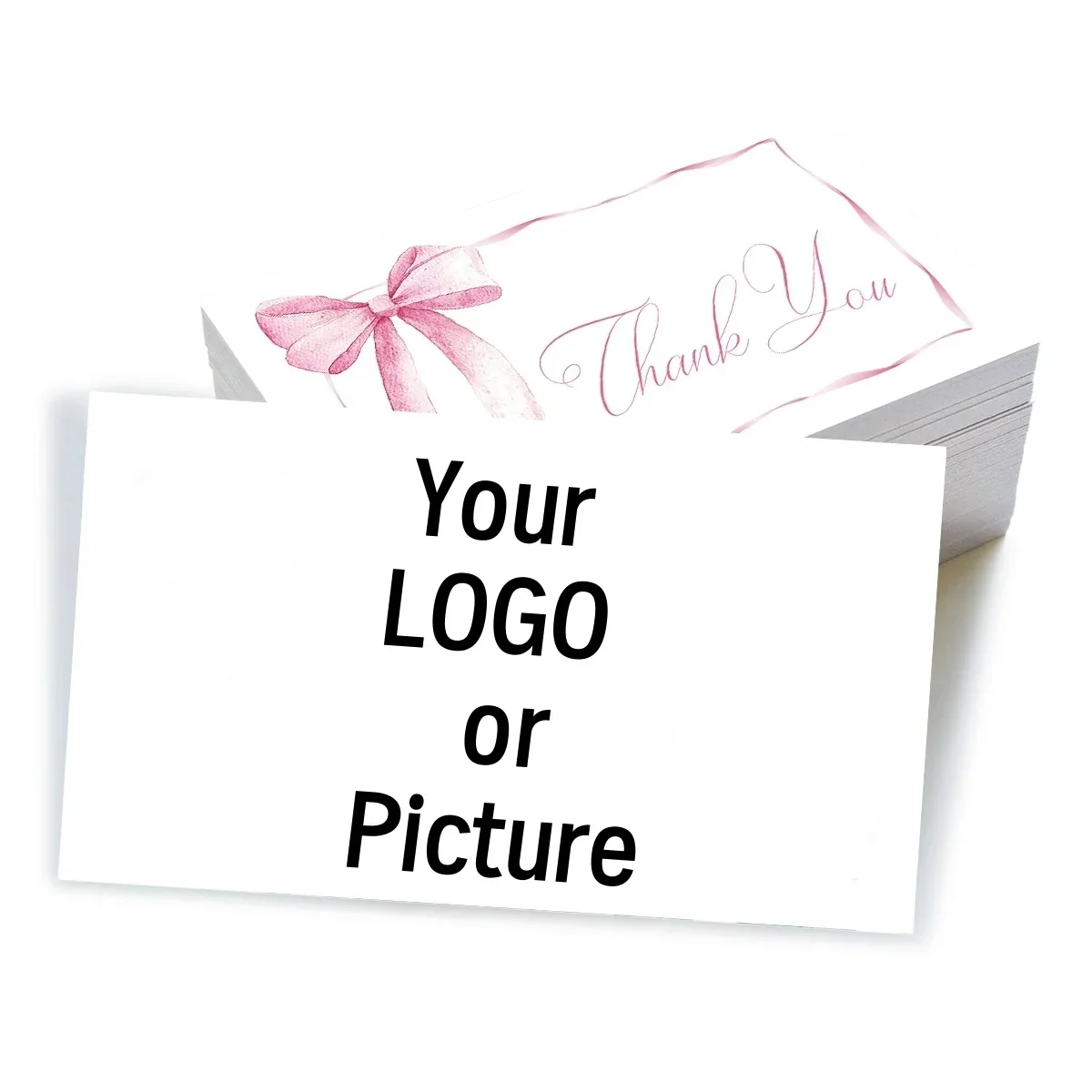 맞춤 카드 감사 카드 맞춤 명함 포장 소규모 사업체용 개인 맞춤 로고 웨딩 초대장 엽서