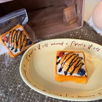 Handmade Silicone Squishy Taiyaki Cake Toast Relief Squishy New Fidget Toy,mini Relief Squeeze Toy 2