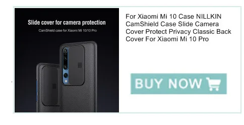 For Xiaomi Mi 10 Case NILLKIN CamShield Case Slide Camera Cover Protect Privacy Classic Back Cover For Xiaomi Mi 10 Pro