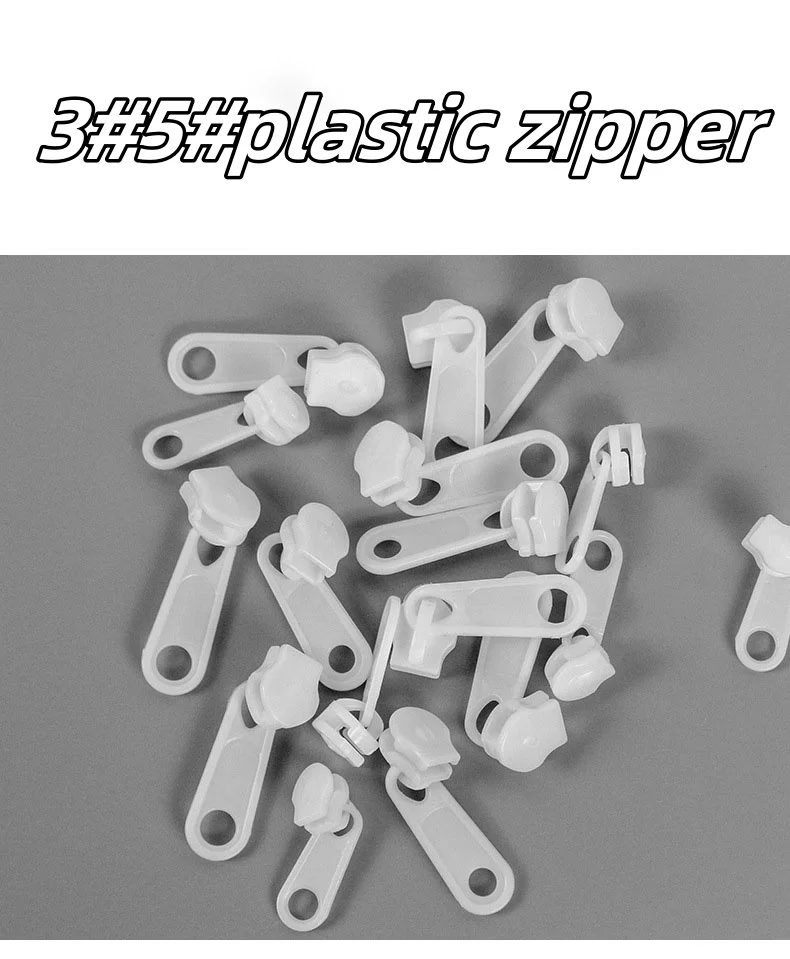(10pcs) 3#5#plastic zipper head