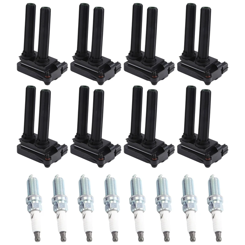 

Set Of 8 UF504 Ignition Coil&Spark Plug For Dodge Ram 1500 2500 Durango 5.7L V8 Charger Durango Chrysler 300 LFR5AIX-11