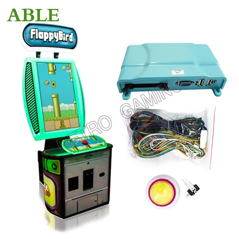 DIY Arcade Flappy Bird Kit for Beat Coin Operated Simulation Machine Out Lottery Ticket With Mainboard and Wires Cable