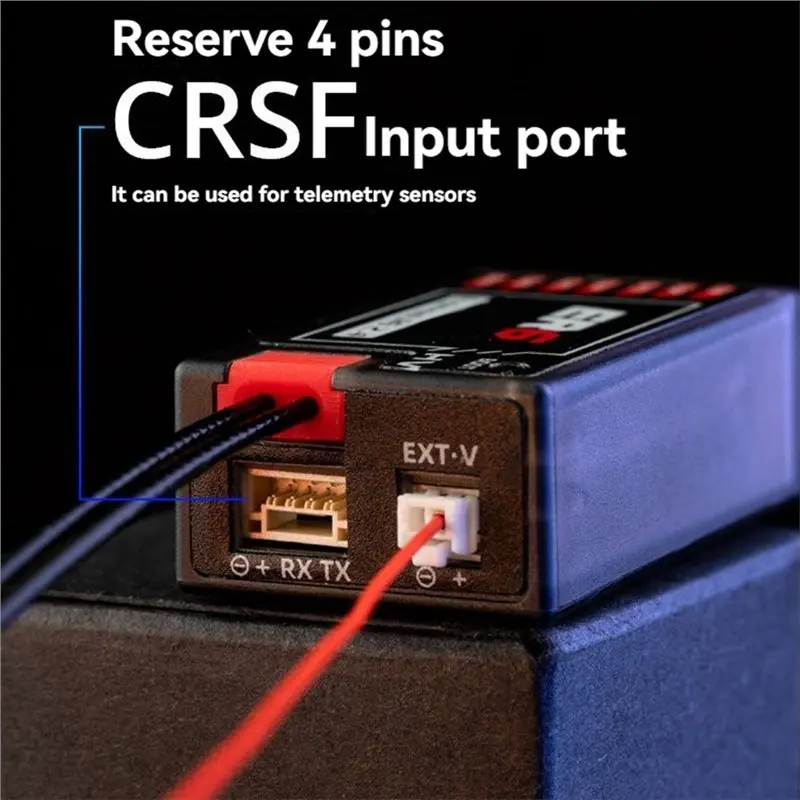 【사이버 먼데이】ER6 2.4Ghz ELRS PWM 수신기 6채널 100Mw RC FPV 고정익 드론용 전압 원격 측정 기능 CRSF Expresslrs RX