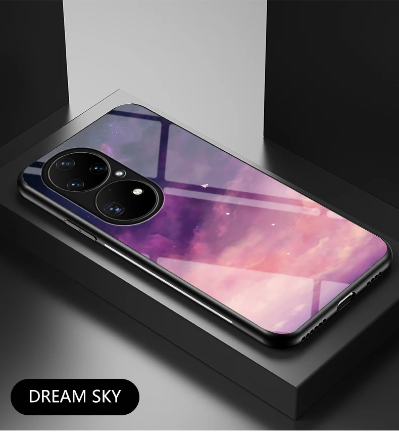 para P9 P10 P20 P30 P40 Lite Case DECLAREYAO Luxo Espelho Rígido Vidro Temperado Coque Para Huawei P9 P10 P20 P30 P40 P50 Pr_voghion.com