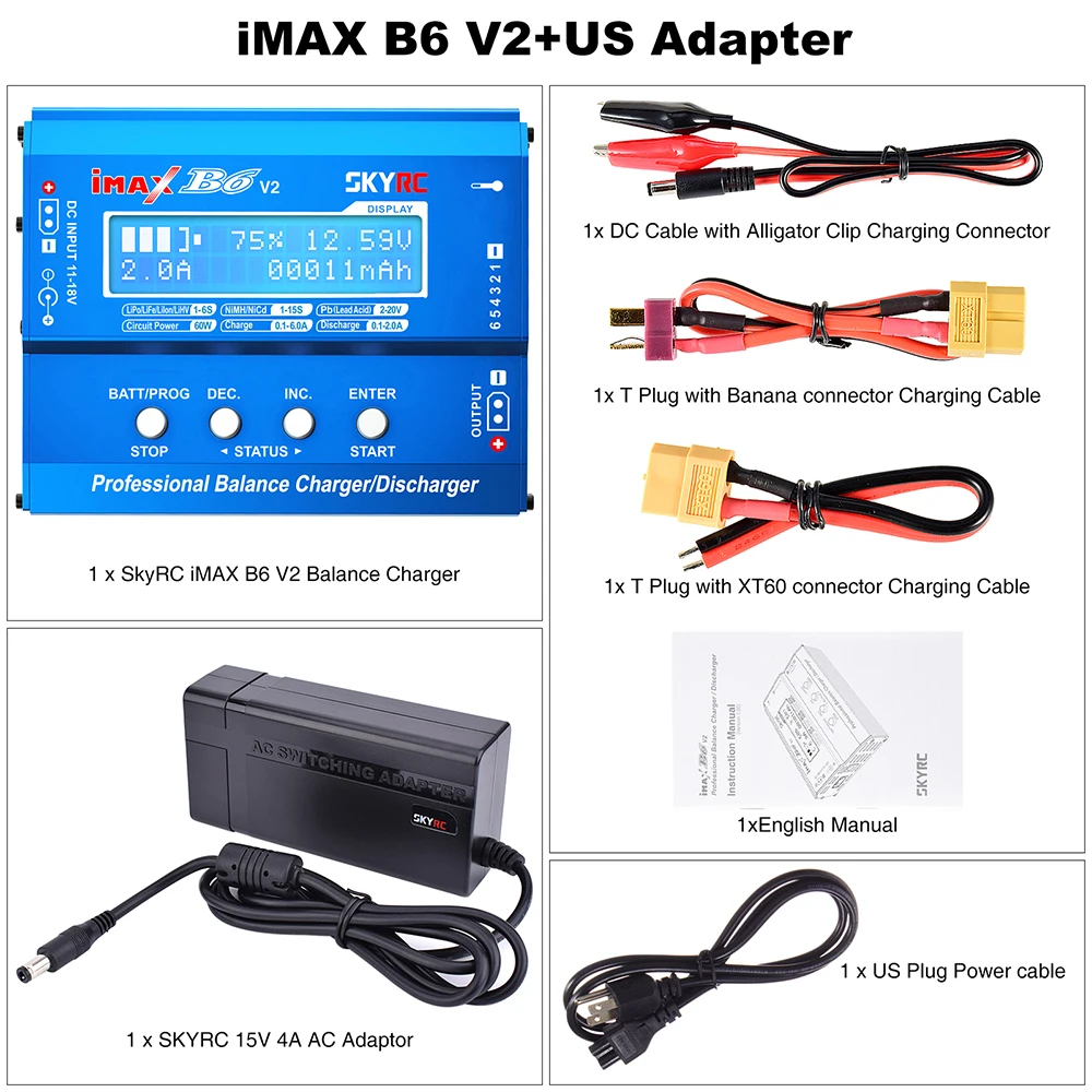 SKYRC iMAX B6AC V2 バランス充電器 SKYRC iMAX B6AC V2 充電器【正規