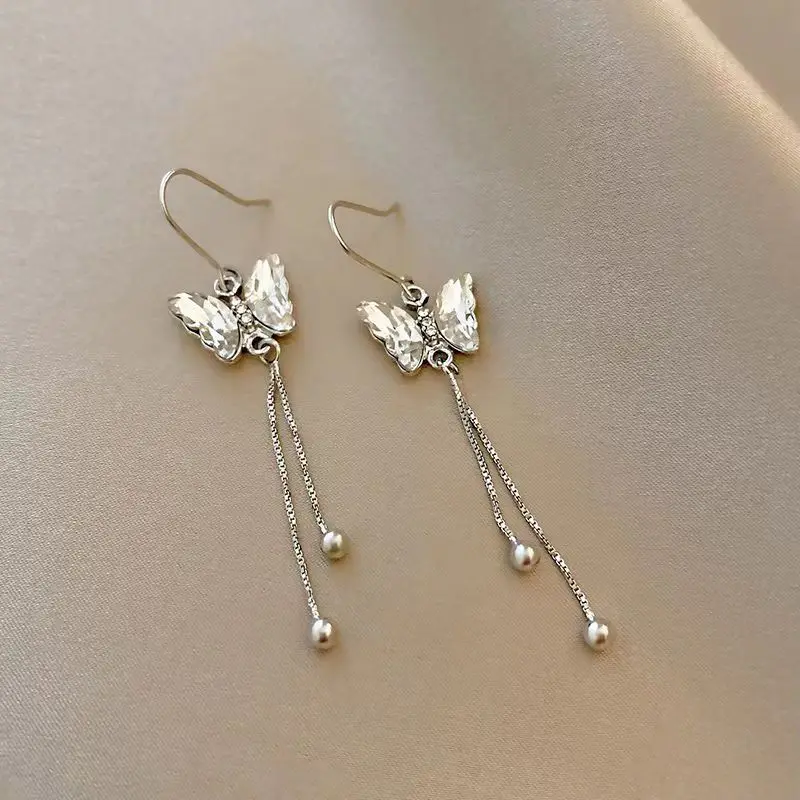 

Europe and America 2023 Fashion New Butterfly Tassel Earrings Long Wholesale Women and Jewelry Banquet Party Couple Gifts