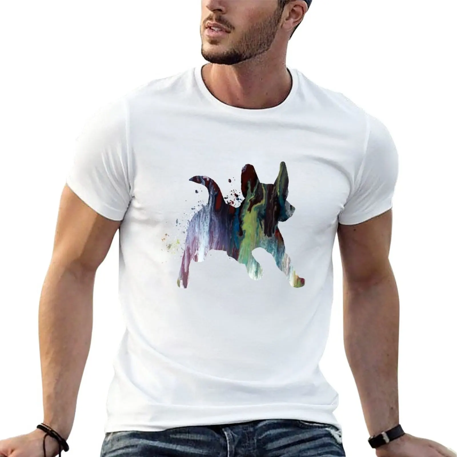 T-Shirt Jack Russell Terrier T-Shirt Ad Asciugatura Rapida T-Shirt Grafica T-Shirt Da Uomo In Cotone