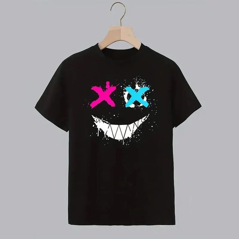 Digital Printing Short-Sleeved T-Shirt Men Summer Casual Tops