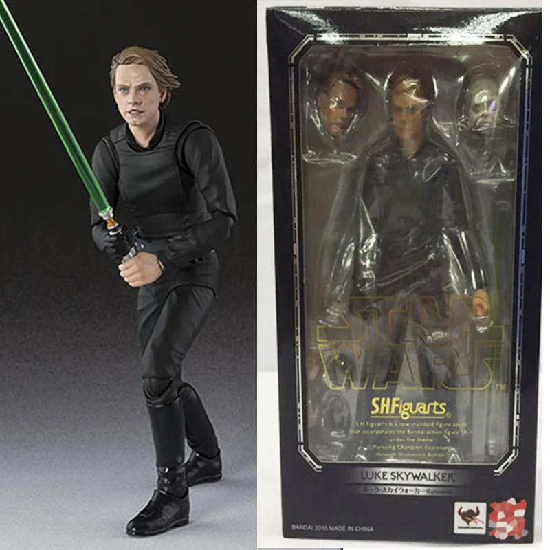 15Cm Shf Star Wars Series Figma Luke Skywalker Action Figure Anakin Jedi Knight Black Mobile Modello Figurine Doll Toys Youth