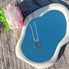 Kpop Simple Hip-Hop Idol Necklace LOGO Pendant Key Chain Keyring Fans Collection Gift 4