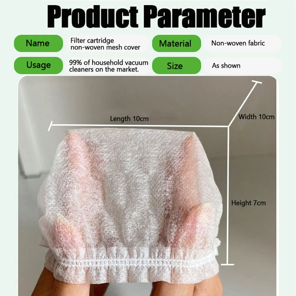 Disposable Home Vacuum Cleaner Filter Mesh Durable Mesh Net Dust Collection Filter Cover Accessory For Vacuum Cleaner 50/100Pcs, vacuum cleaner filter,disposable dust cover