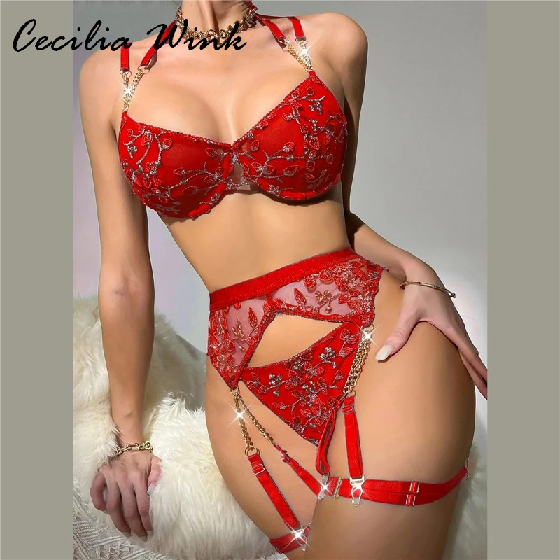 Sexy Lingerie For Women Hot Erotic Underwear Lingerie Set Costume Lace Open Crotch Lingerie Set 