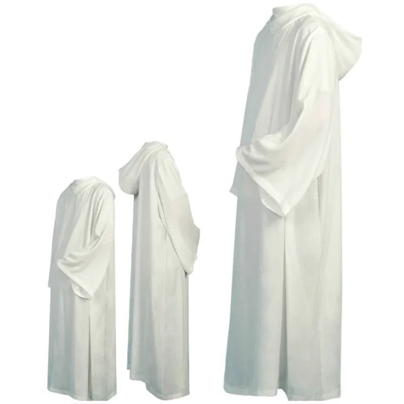 Abiti Da Clero Costume Cattolico Chiesa Sacerdote Alb Con Cappuccio Deacon Vestment Christian Chasuble Alb Mass Gown Tre Modelli