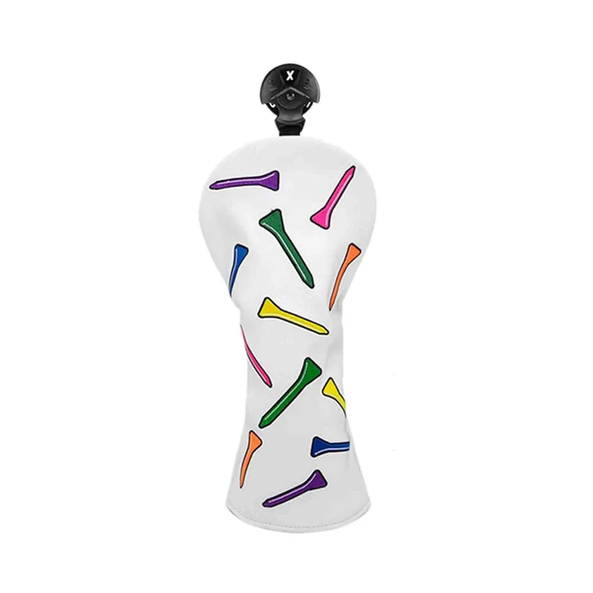 

Tees Pattern Golf Club Cover for Driver,Fairway,Hybrids-Golf Driver Headcover/Golf Fairway Wood/Hybrid Club