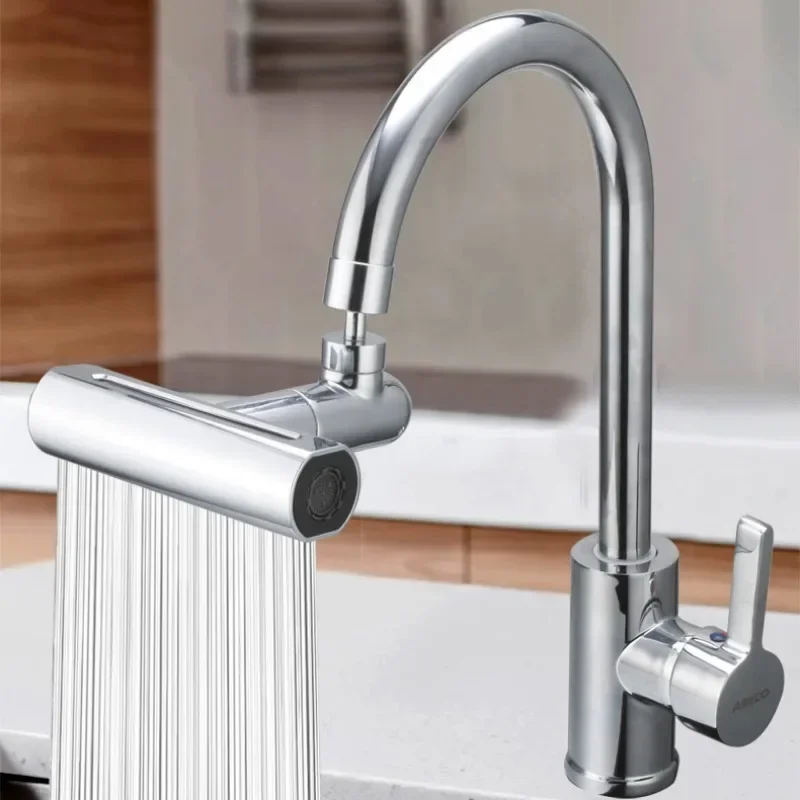 4 Modes Waterfall Kitchen Faucet Universal 720&deg; Swivel Spout Sprayer Bathroom Basin Water Tap Extender Rainfall Sink Mixer kitchen faucet