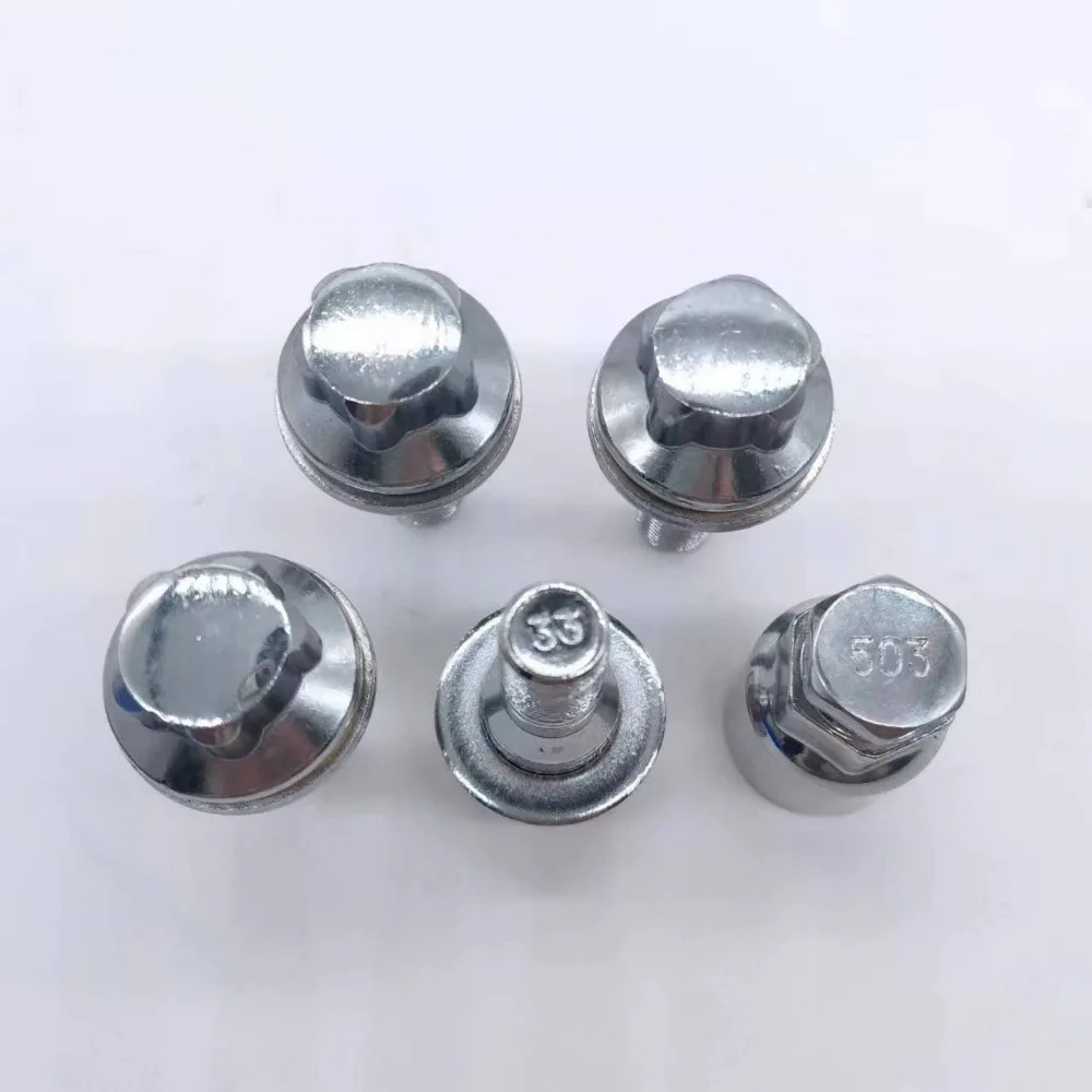 4 + 1 Wheel Anti-Removal Bolts Screws for Peugeot M12x1.25 auto fasteners