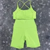 Solid Color Soft Gym Yoga Set Short Legging +Cross Back Sport Bra Tracksuit Women Gym Suit Comprehensive Training Jog Athletic