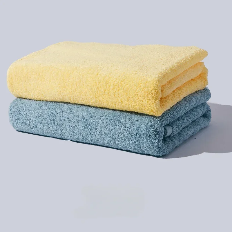 Bath Towel Pure Cotton Luxury High Quality Bath Towel Set 70x40cm Two Piece Set Soft Super Absorbent Yellow White Blue