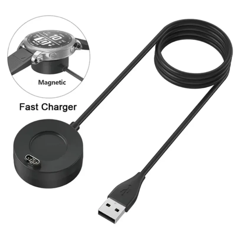 Watch Charger Charger Dock Garmin Vivoactive 3 4 4S/Fenix 5 5S 5X 6 6S 6X/Venu 2 2S Sq USB Charging Cable Stand Station Forerunner 935