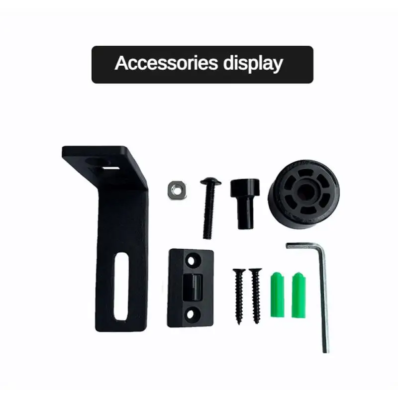 Locator for Barn Doors Beautiful Adjustable Stable Stylish Hardware Accessories Swing Stopper Double Pulley Guide Limiter