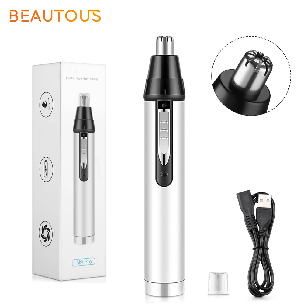 

Beautous Electric Nose Hair Clipper USB Rechargeable Nose Trimmer for Men Shaver Nose And Ear Remover Electric Shaving Tools