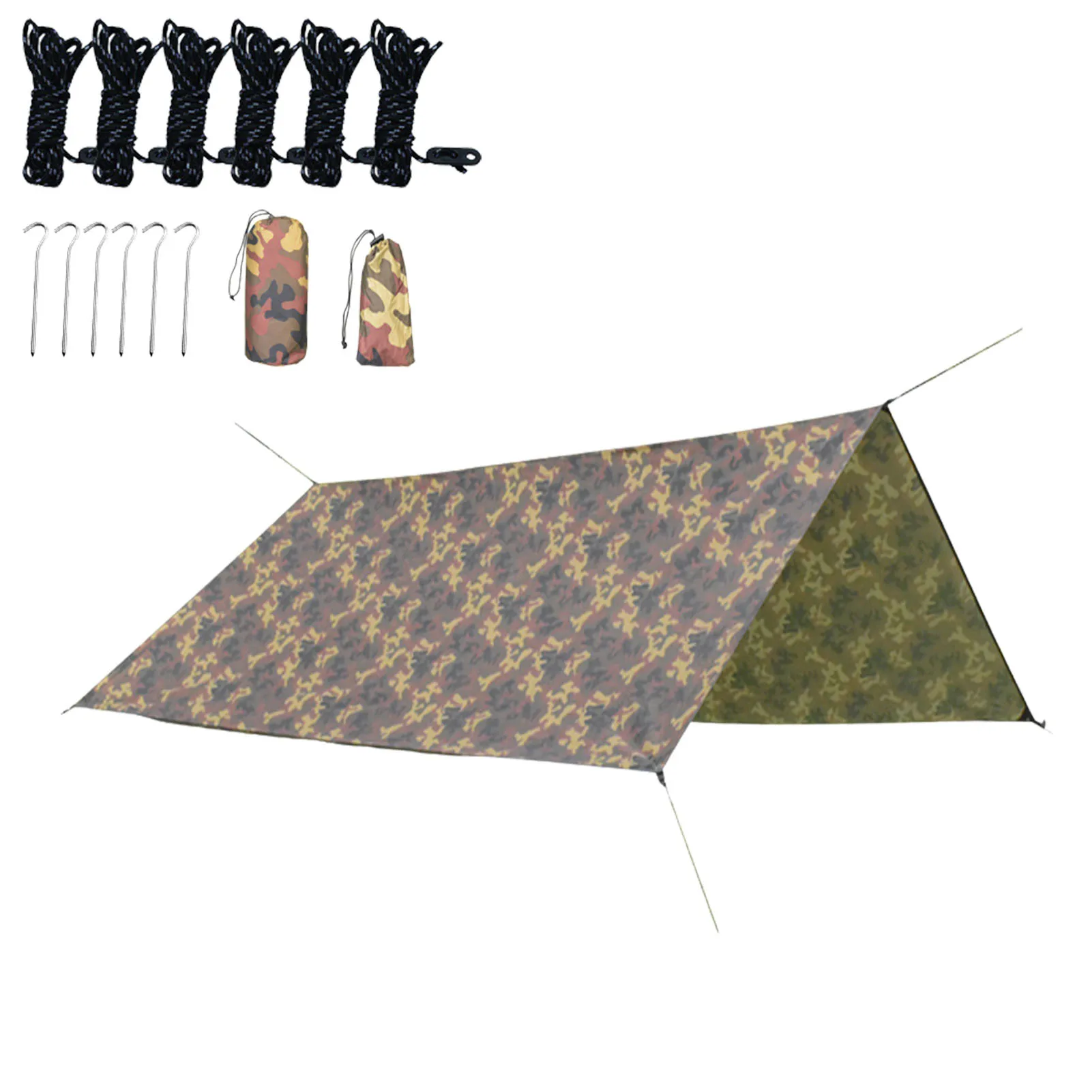 3x5m Outdoor Ultralight Tarp Camping Survival Sun Shelter