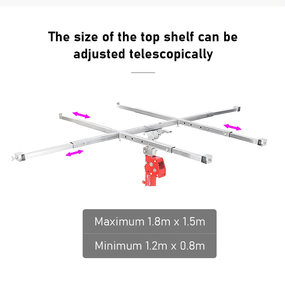 Hand-cranked Gypsum Board Lifter Lifting Mobile Stand Holder Small Ceiling Hole