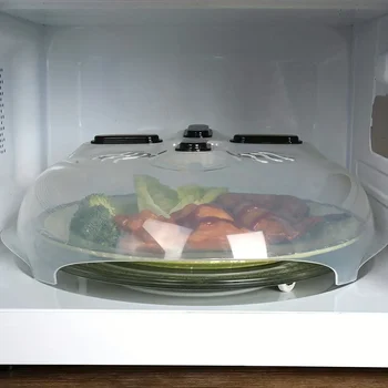 Microwave Splash Proof Cover – Transparent Lid for Household Kitchens 1