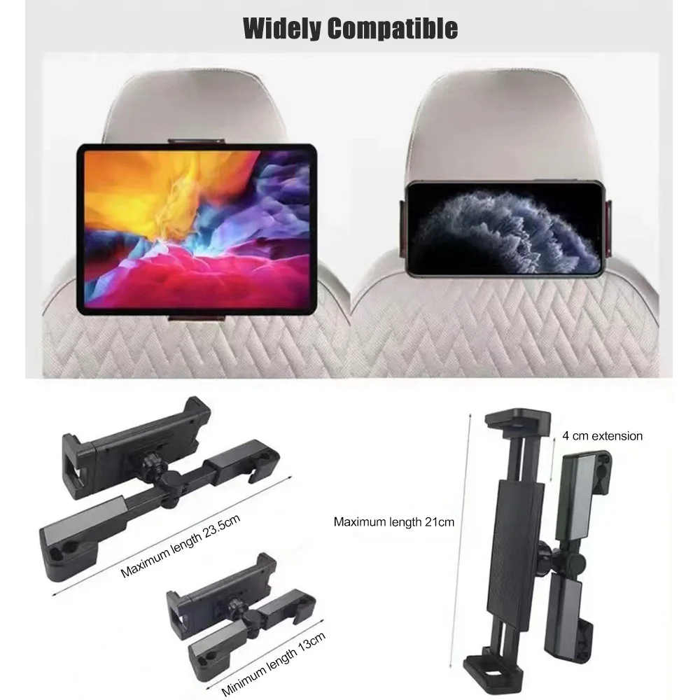Multifunctional Car Headrest Phone and Tablet Holder with Hook and Clip  Support for iPad and iPhone. - AliExpress