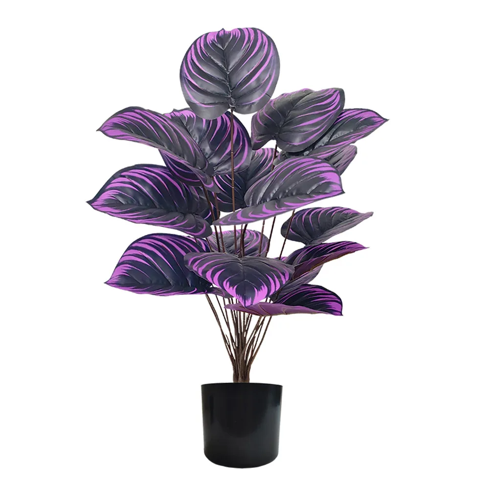 Purple Leaf Decorative Artificial Plant