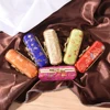 Portable Mini Makeup Silk Box Retro Flower Design Iron Clip Lipstick Case Holder With Mirror Ring Necklace Earring Storage 2