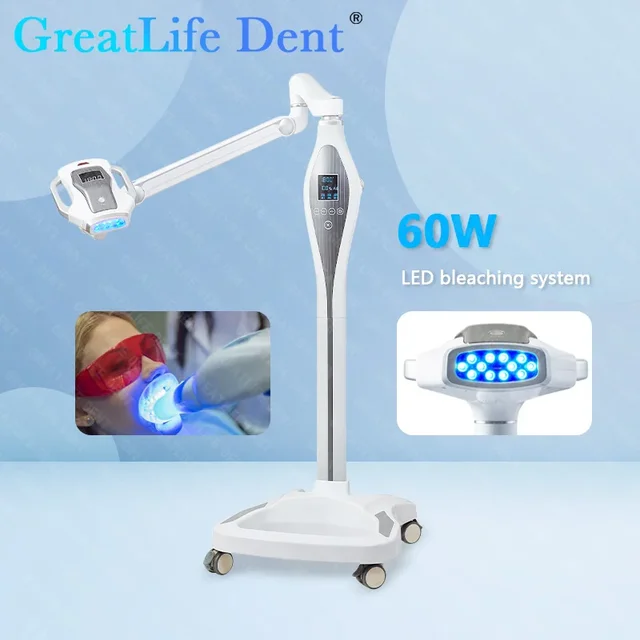 GreatLife Dent Dental Touch Screen 60W 12 LCD Super Powerful Teeth Whitening Machine Cold Blue Led Accelerator Led Light Lamp