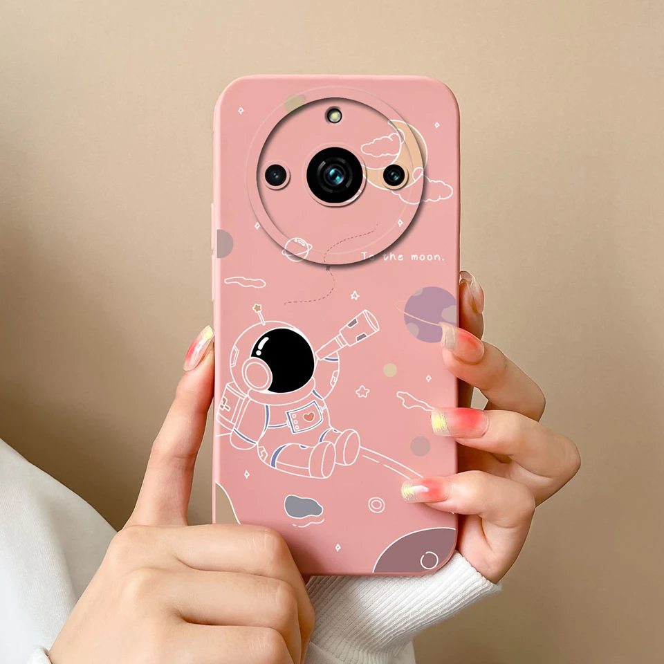 Cute Cactus Astronaut Soft Silicone Shockproof Case - Drop-Resistant