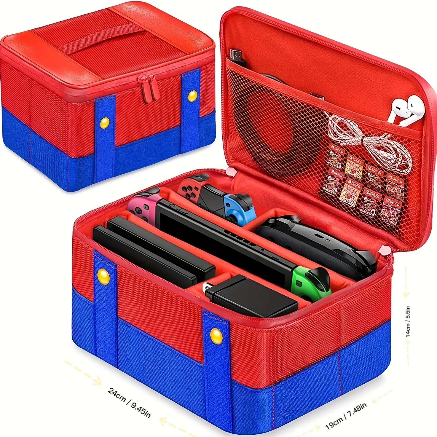 Storage Carrying Bag Compatible With Nintendo Switch/ OLED Soft Shell Protective Travel Case For Console Pro Controller switch case